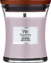 Scented Candle in Glass WoodWick Hourglass Candle Rosewood