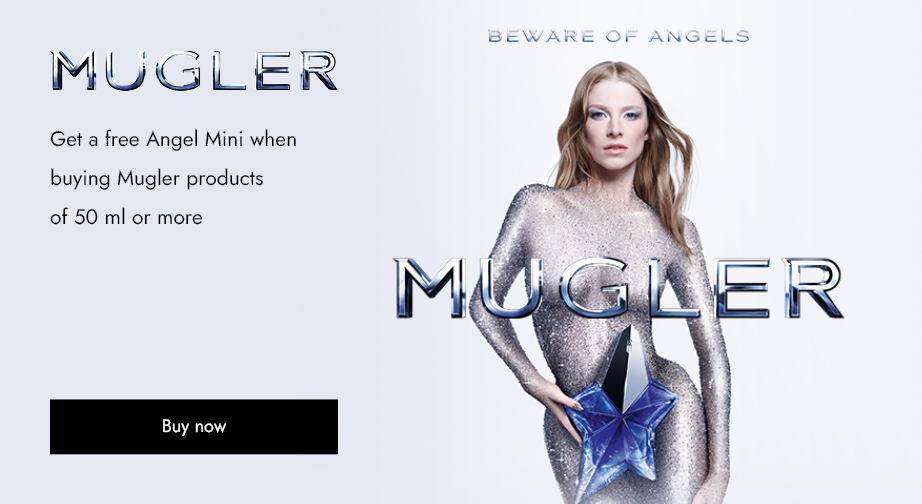 Get a free Angel Mini when buying Mugler products of 50 ml or more
