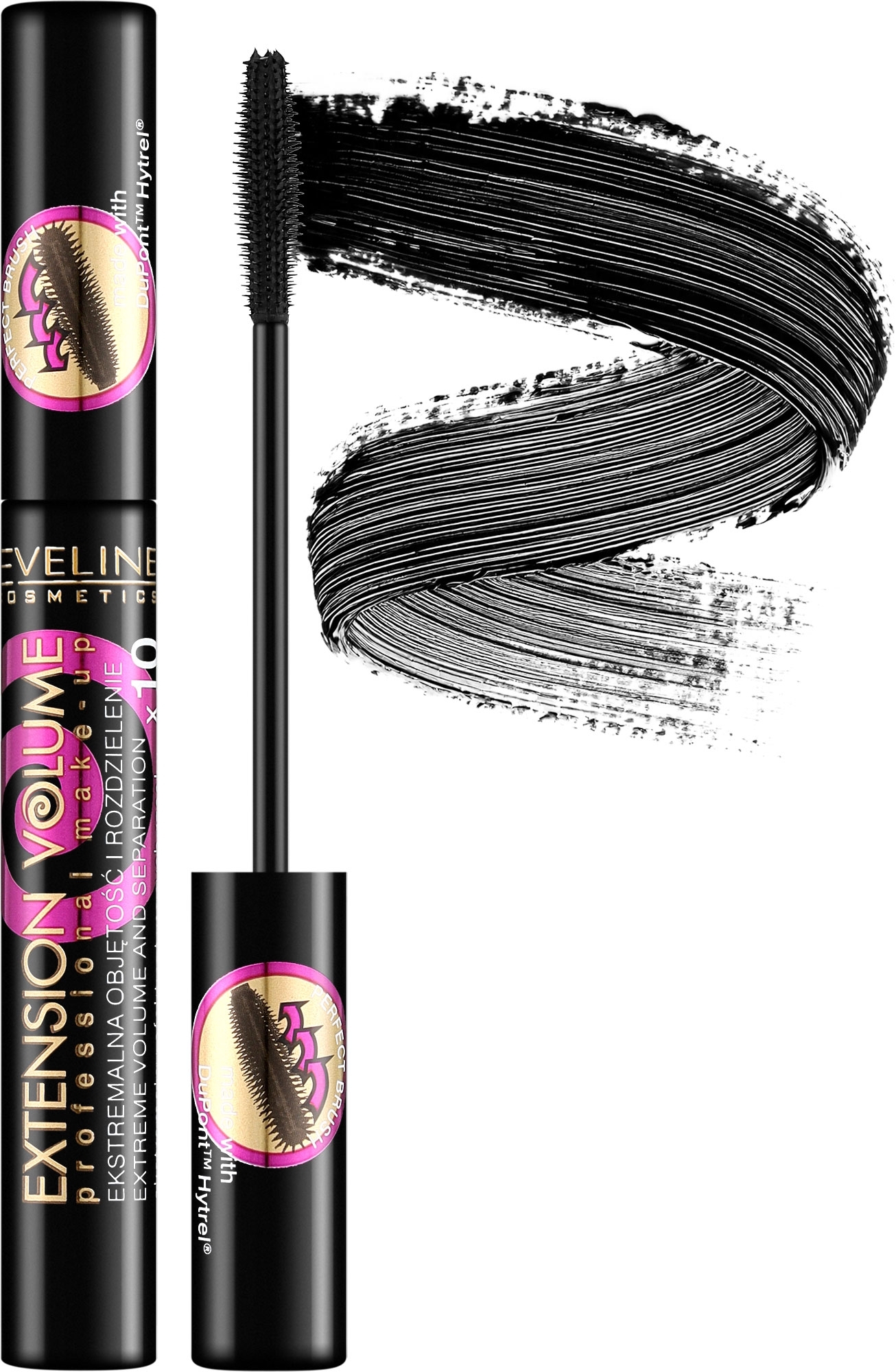 Eveline Cosmetics Extension Volume Professional False Definition&Deep Carbon Mascara Lash Mascara