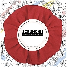 Knit Classic Scrunchie, Red MakeUp