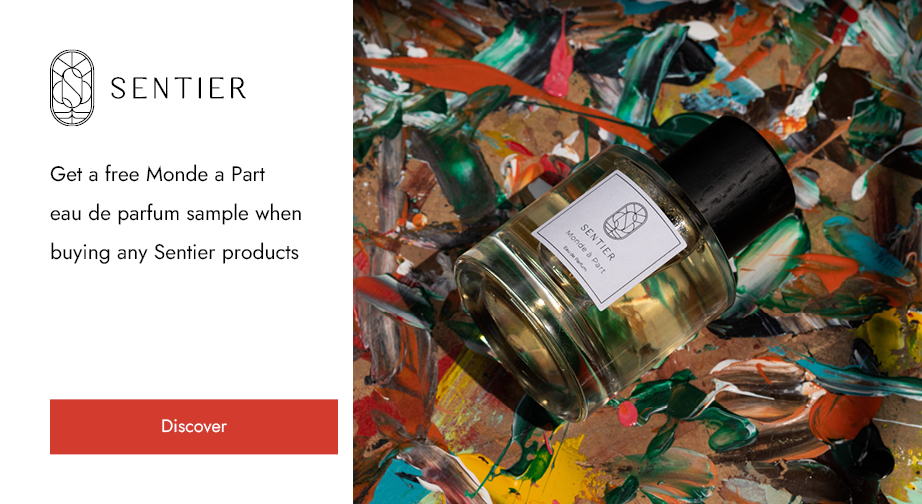 Buy any Sentier product and get a free Monde a Part Eau de Parfum sample