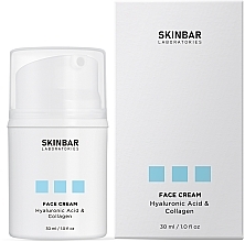 Moisturizing Face Cream with Hyaluronic Acid & Collagen SKINBAR Hyaluronic Acid & Collagen Face Cream