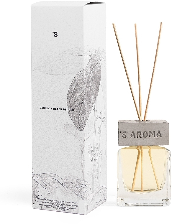 Basilic + Black Pepper Fragrance Diffuser - Sister's Aroma Basilic + Black Pepper