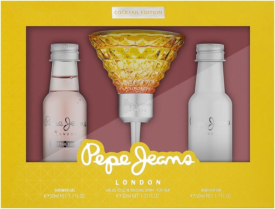 Pepe Jeans Cocktail Edition For Her - Set (edt/30ml + b/lot/50ml + sh/gel/50ml)