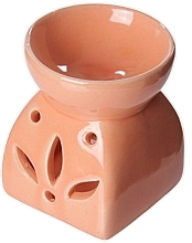 Aroma Lamp with Leaf-Shaped Holes, orange Naturolovo