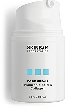 Moisturizing Face Cream with Hyaluronic Acid & Collagen SKINBAR Hyaluronic Acid & Collagen Face Cream