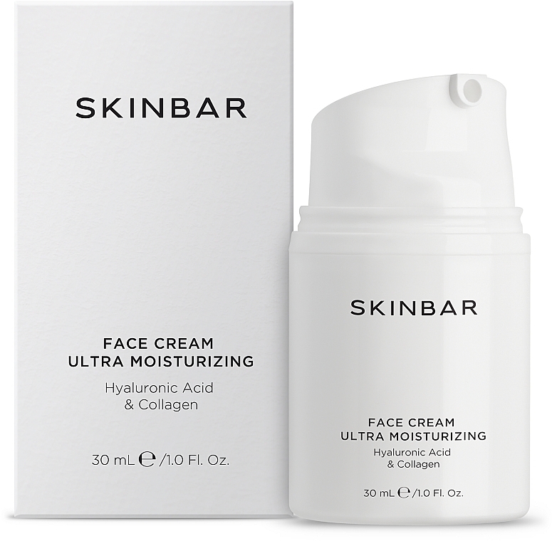 Moisturizing Face Cream with Hyaluronic Acid & Collagen - SKINBAR Hyaluronic Acid & Collagen Face Cream