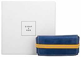 Bottle Case, dark blue Eight & Bob Navy Blue Leather