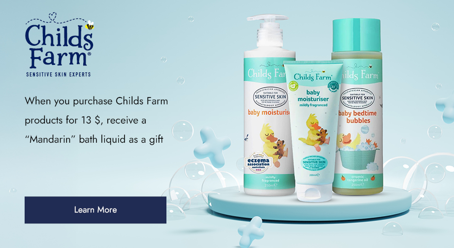 When you purchase Childs Farm products for 13 $, receive a 