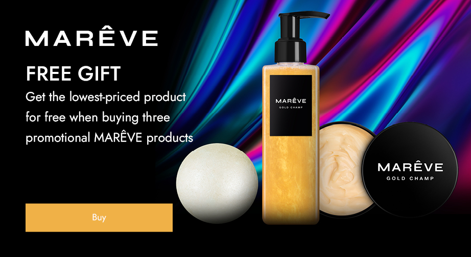 Get the lowest-priced product for free when buying three promotional MARÊVE products