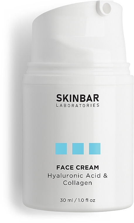 Moisturizing Face Cream with Hyaluronic Acid & Collagen SKINBAR Hyaluronic Acid & Collagen Face Cream