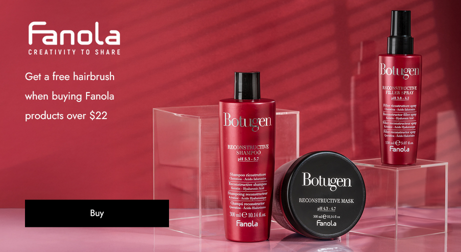 Get a free hairbrush when buying Fanola products over $22