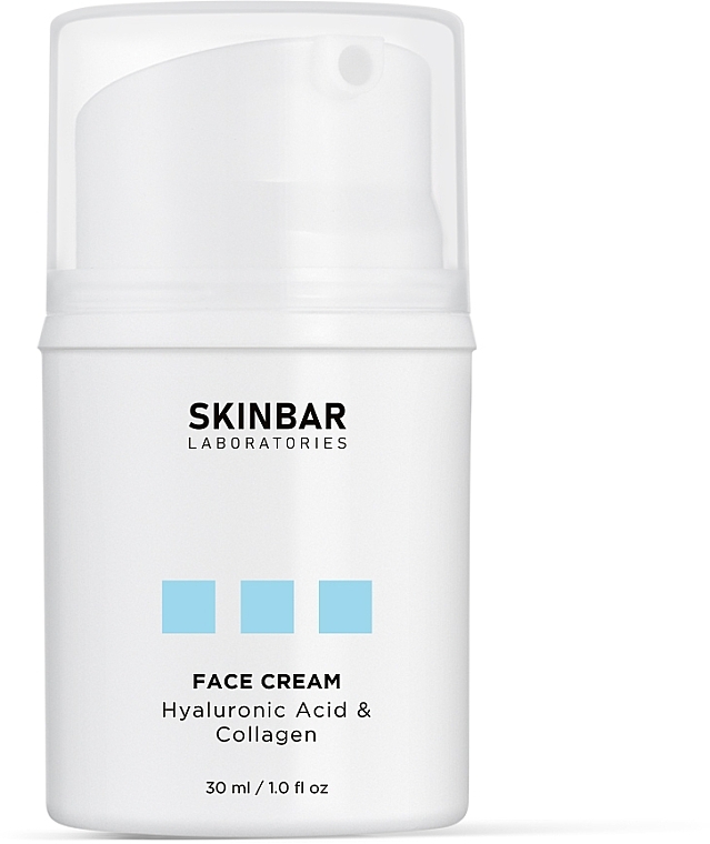 Moisturizing Face Cream with Hyaluronic Acid & Collagen SKINBAR Hyaluronic Acid & Collagen Face Cream
