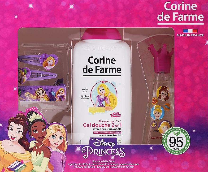 Corine de Farme Princess - Set (edt/30ml + sh/gel/300ml + acc/3pcs)