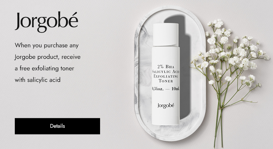 When you purchase any Jorgobe product, receive a free exfoliating toner with salicylic acid