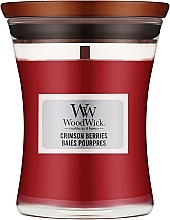 Scented Candle in Glass WoodWick Hourglass Candle Crimson Berries