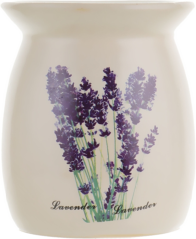 Aroma Lamp "Lavender Vase", white - Aromatika