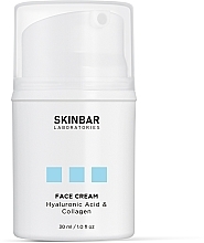 Moisturizing Face Cream with Hyaluronic Acid & Collagen SKINBAR Hyaluronic Acid & Collagen Face Cream