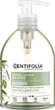 Olive Oil and Coconut Organic Liquid Soap Centifolia Neutral Liquid Soap