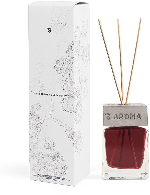 Dark Grape + Blackberry Fragrance Diffuser - Sister's Aroma Dark Grape + Blackberry