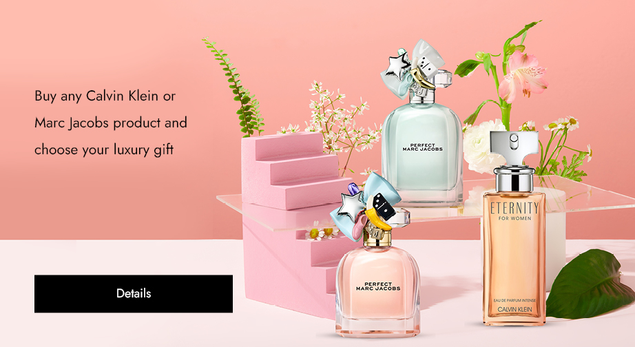 Buy any Calvin Klein or Marc Jacobs product and choose your luxury gift