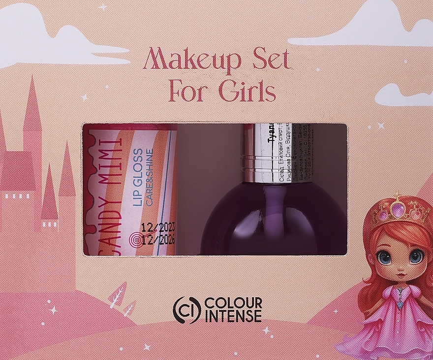 Colour Intense Makeup Kids For Girls - Set (edt/16ml + lip/gloss/10.5ml)